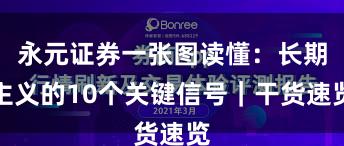 永元证券一张图读懂：长期主义的10个关键信号｜干货速览