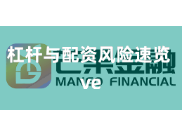 杠杆与配资风险速览 ve