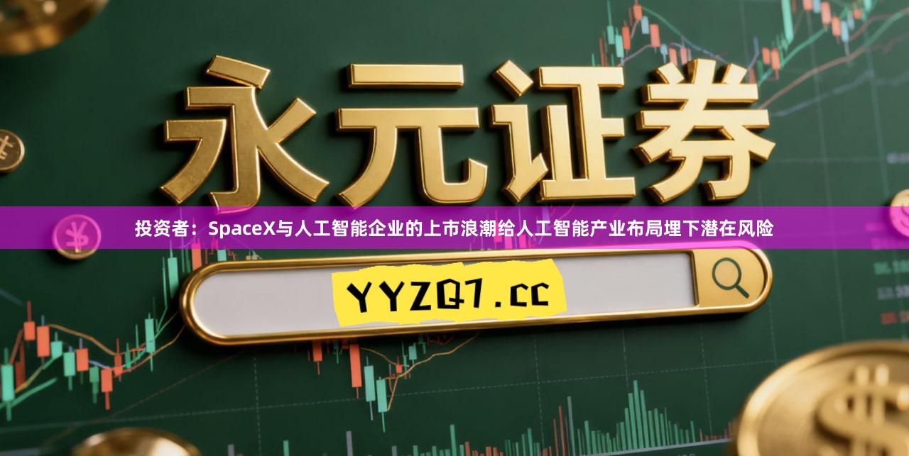 投资者：SpaceX与人工智能企业的上市浪潮给人工智能产业布局埋下潜在风险