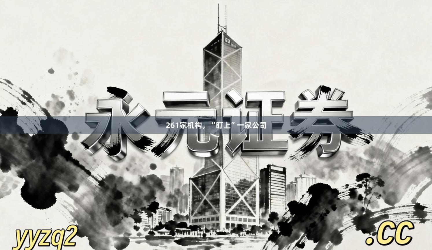 261家机构，“盯上”一家公司